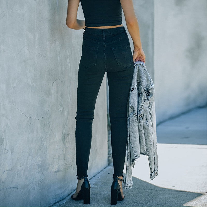 Women's High-Waisted Skinny Fit Jeans