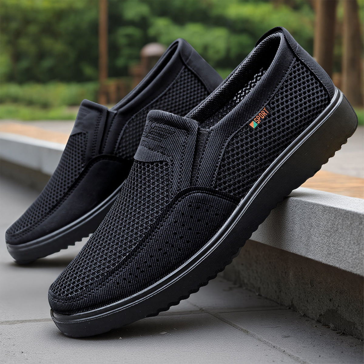 Women's Breathable Slip-On Sports Shoes with Non-Slip Sole