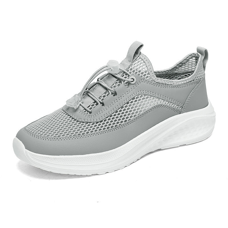 Women's Breathable Running Sneakers with Elastic Lacing System