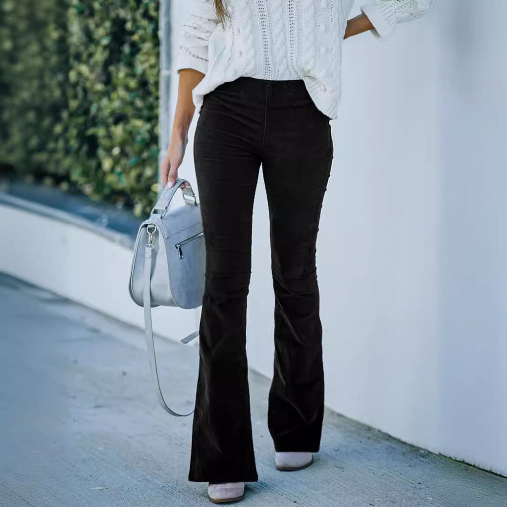 Comfortable Bootcut Pants in Soft Material