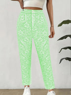 Women's Floral Print Pants in Elegant Casual Style