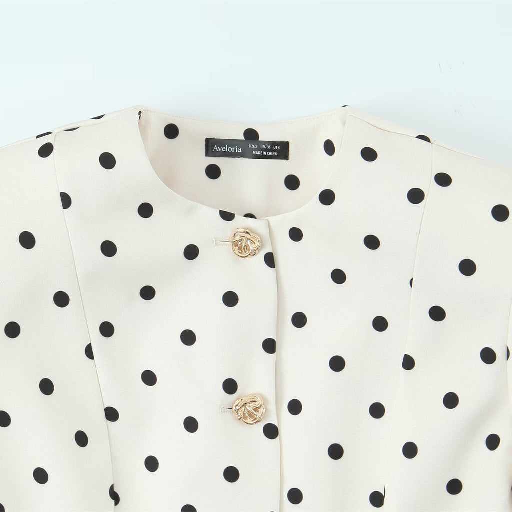 Elegant Women's Blouse with Puff Sleeves and Button Details