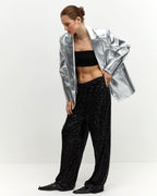 Women's Glitter Palazzo Pants