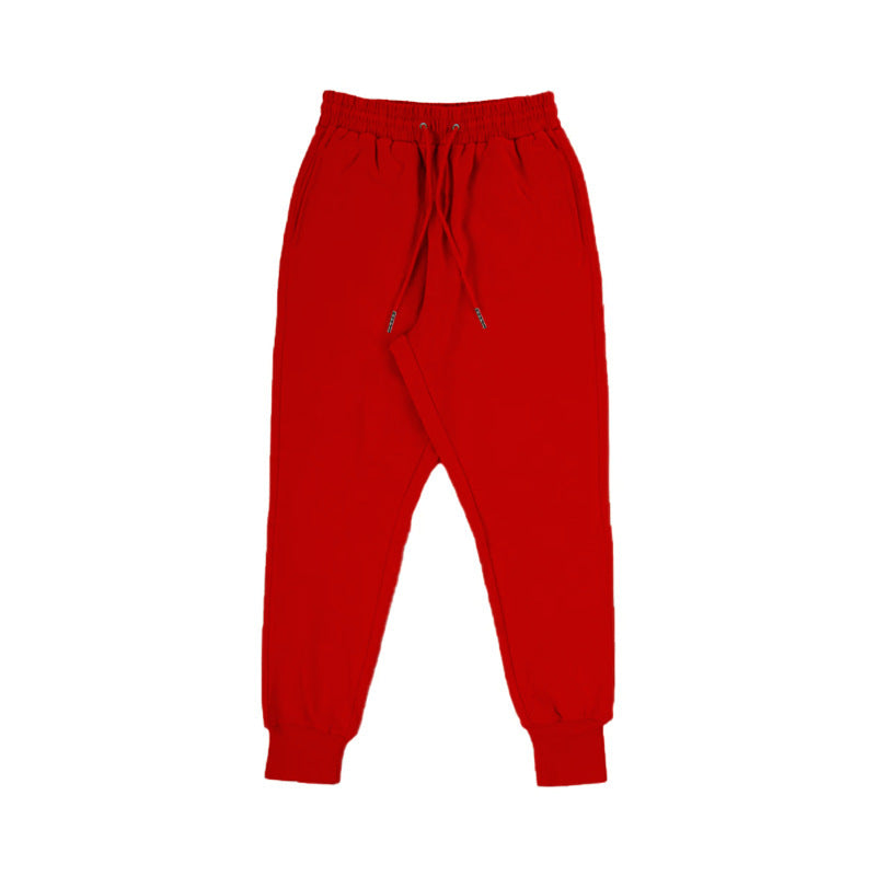 Women's Comfortable Casual Pants with Elastic Waistband and Side Pockets