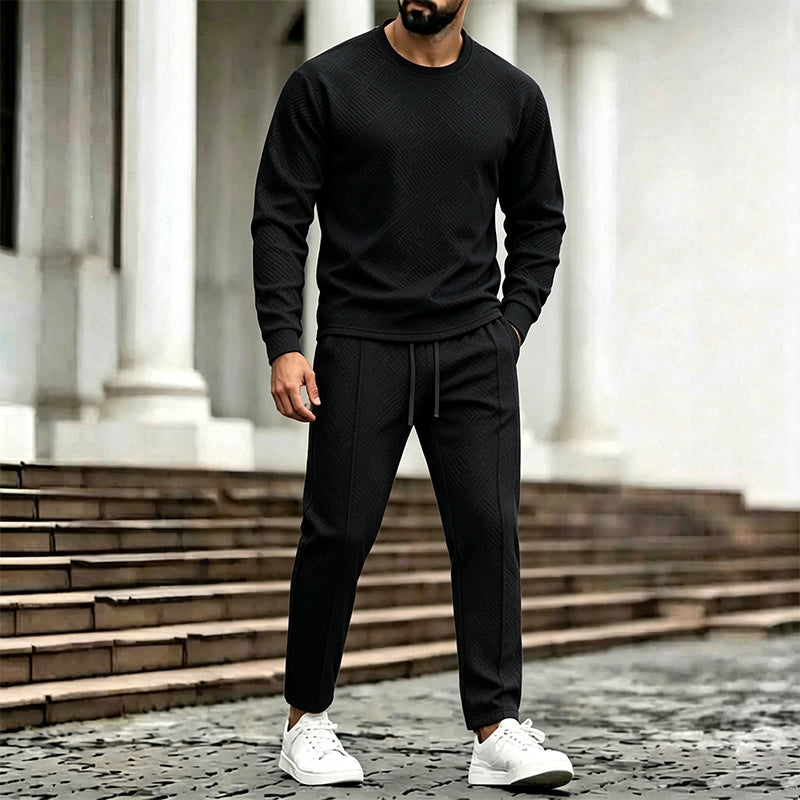 Men's Textured Lounge Set