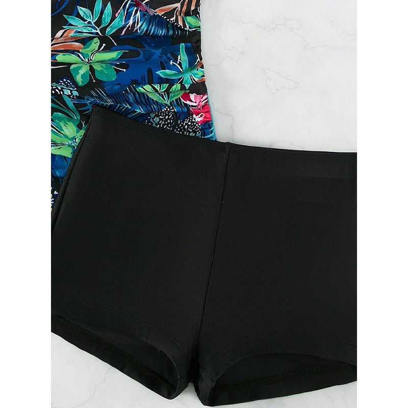 Women's Floral High-Leg Swimsuit Set