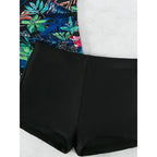 Women's Floral High-Leg Swimsuit Set