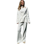 Women's Comfortable Knit Suit with Cardigan