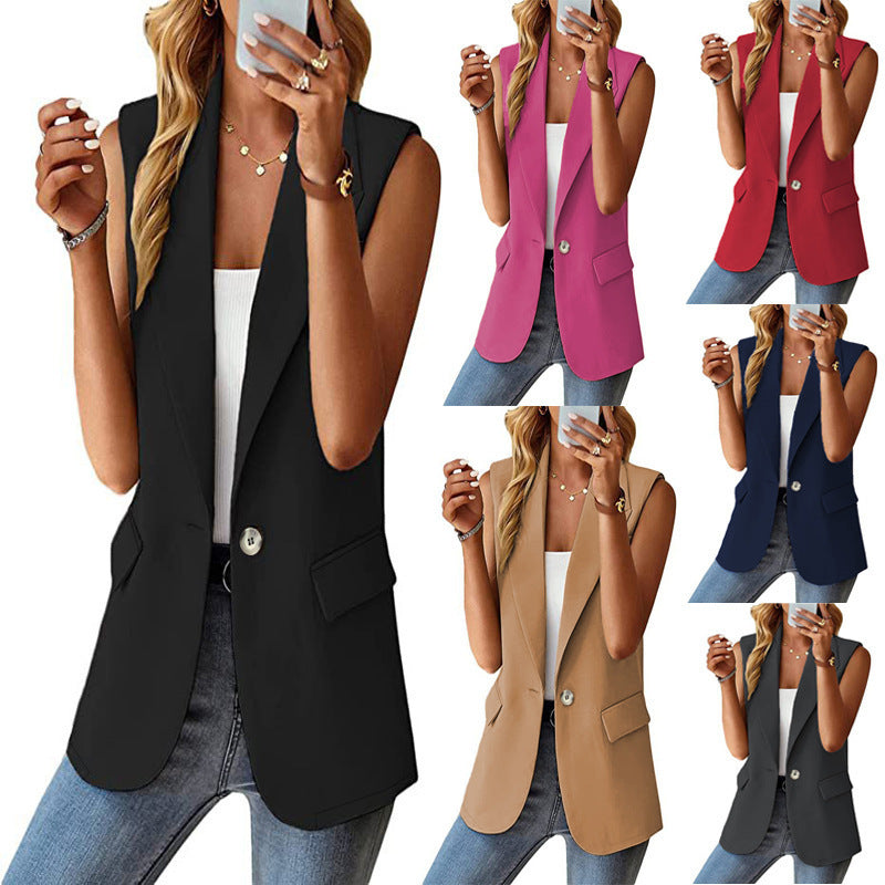 Women's Sleeveless Blazer