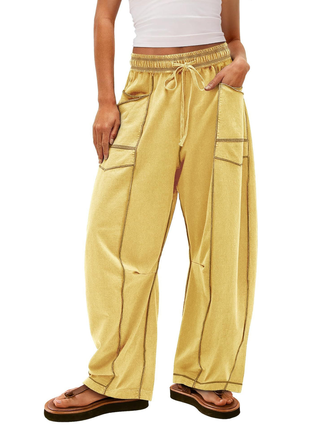 Women's Comfortable Casual Pants with Large Pockets
