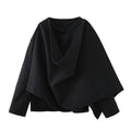 Women's Asymmetric Jacket with Modern Collar