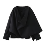 Women's Asymmetric Jacket with Modern Collar