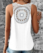 Women's Airy Crochet Shirt with Unique Back Detail