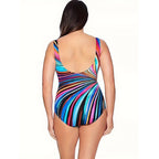 Women's Swimwear with Stylish Spiral Pattern