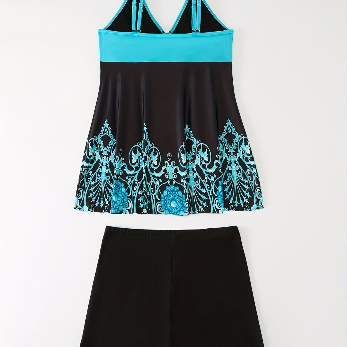 Women's Swimsuit Set with Pattern and Shorts