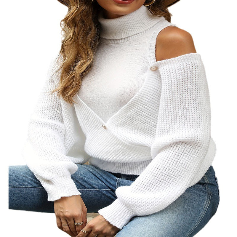 Women's Designer Cold-Shoulder Sweater