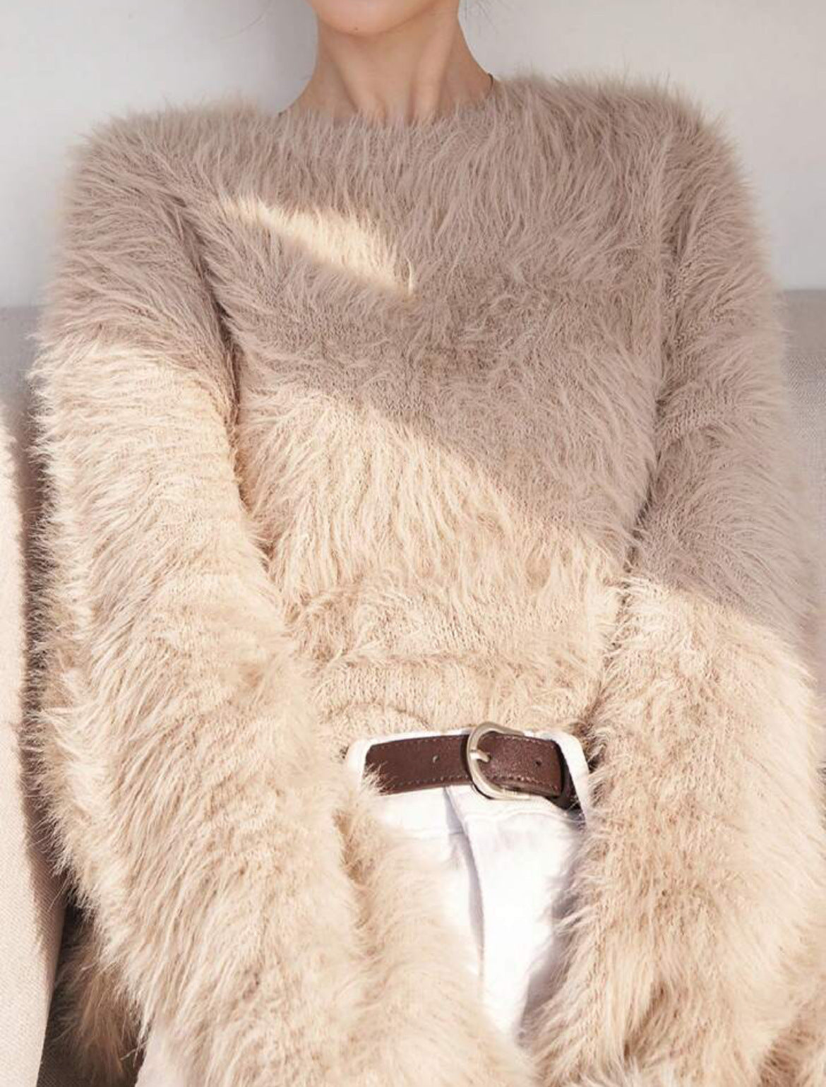 Women's Fluffy Pullover