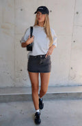 Women's Fashionable Denim Mini Skirt in Classic Cut