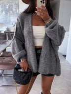 Women's Patterned Cardigan in Soft Cozy Fabric