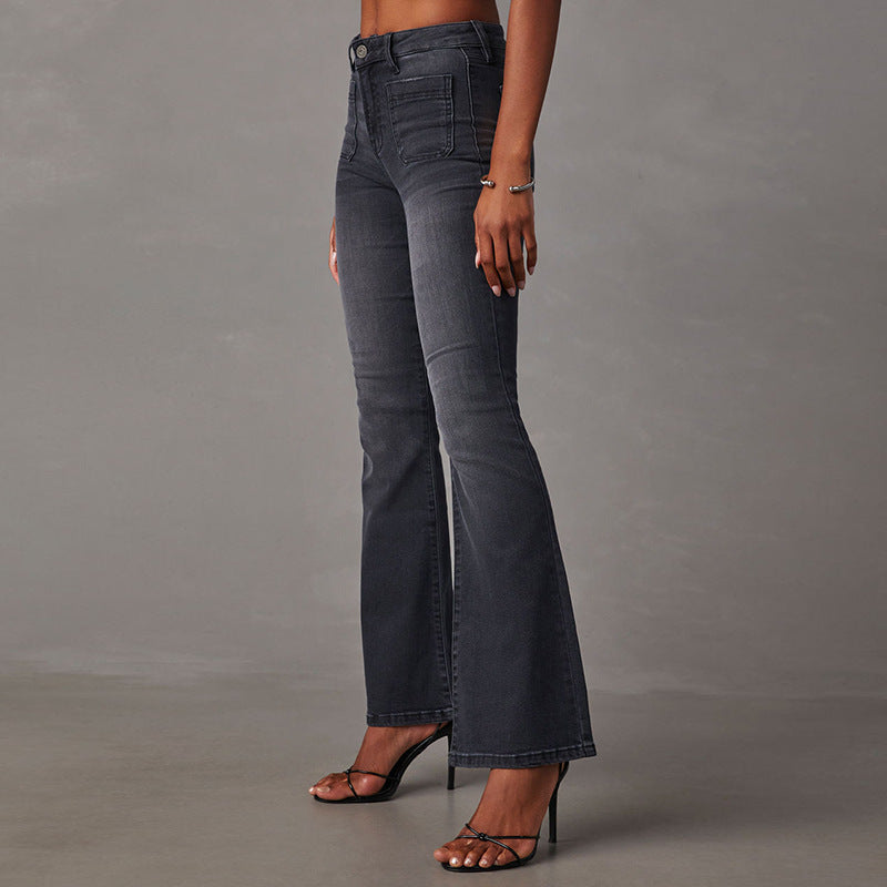 Women's High-Waisted Bootcut Jeans