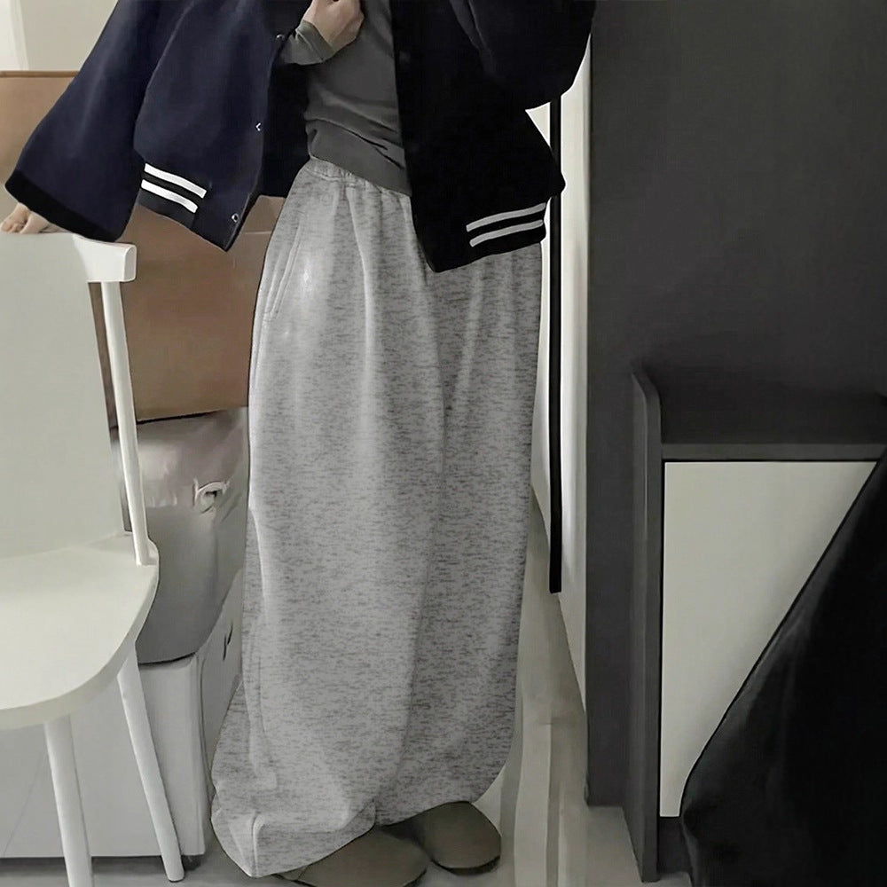 Women's Comfortable Sweatpants with Elastic Waist and Casual Fit