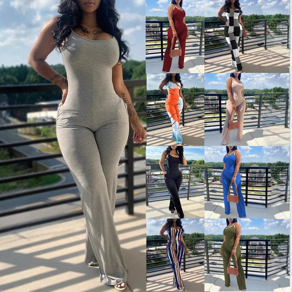 Women's Jumpsuit in Modern Striped Look