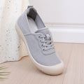 Women's Breathable Casual Sneakers with Flexible Sole and Elastic Lacing