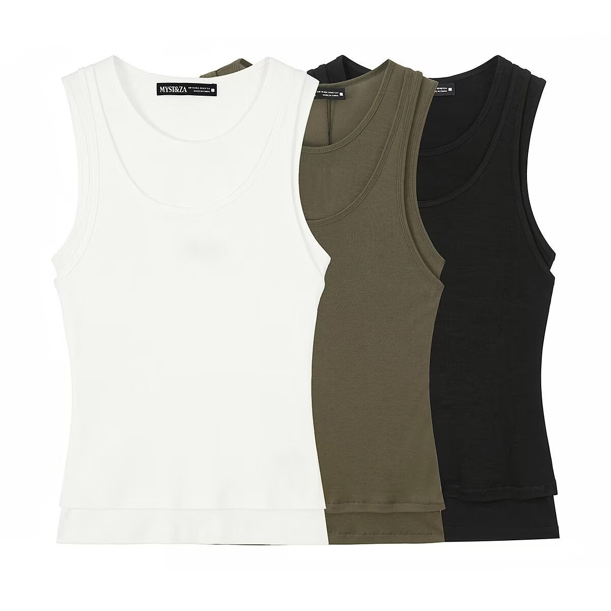 Women's Sleeveless Tank Top in High-Quality Stretch Fabric