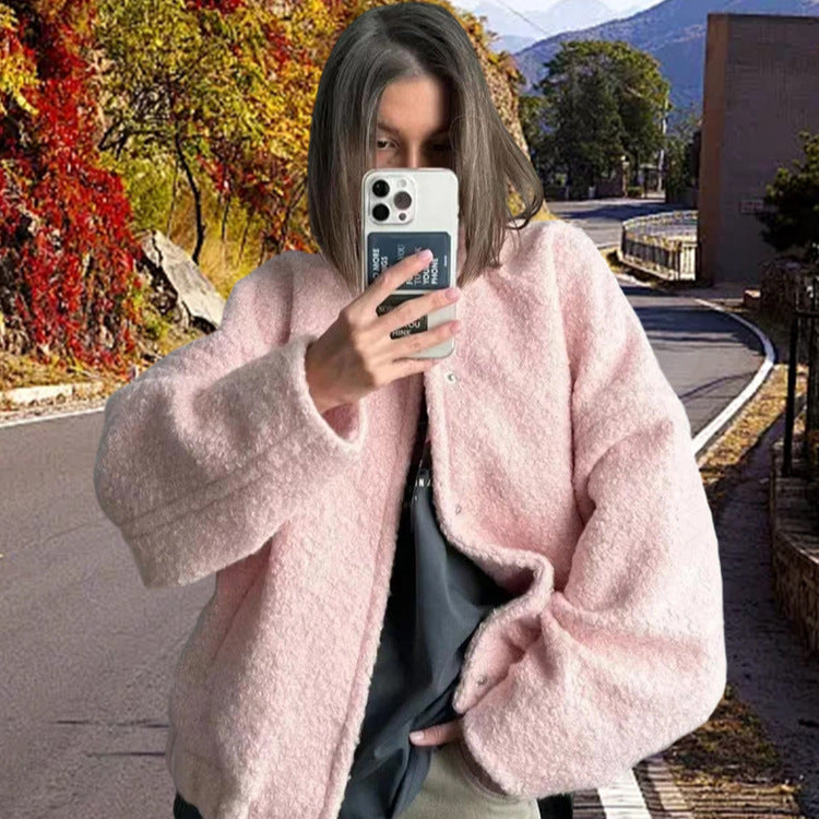 Women's Cozy Teddy Coat with Oversized Cut