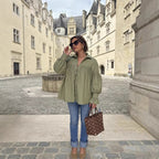 Elegant Women's Blouse with Ruffle Details