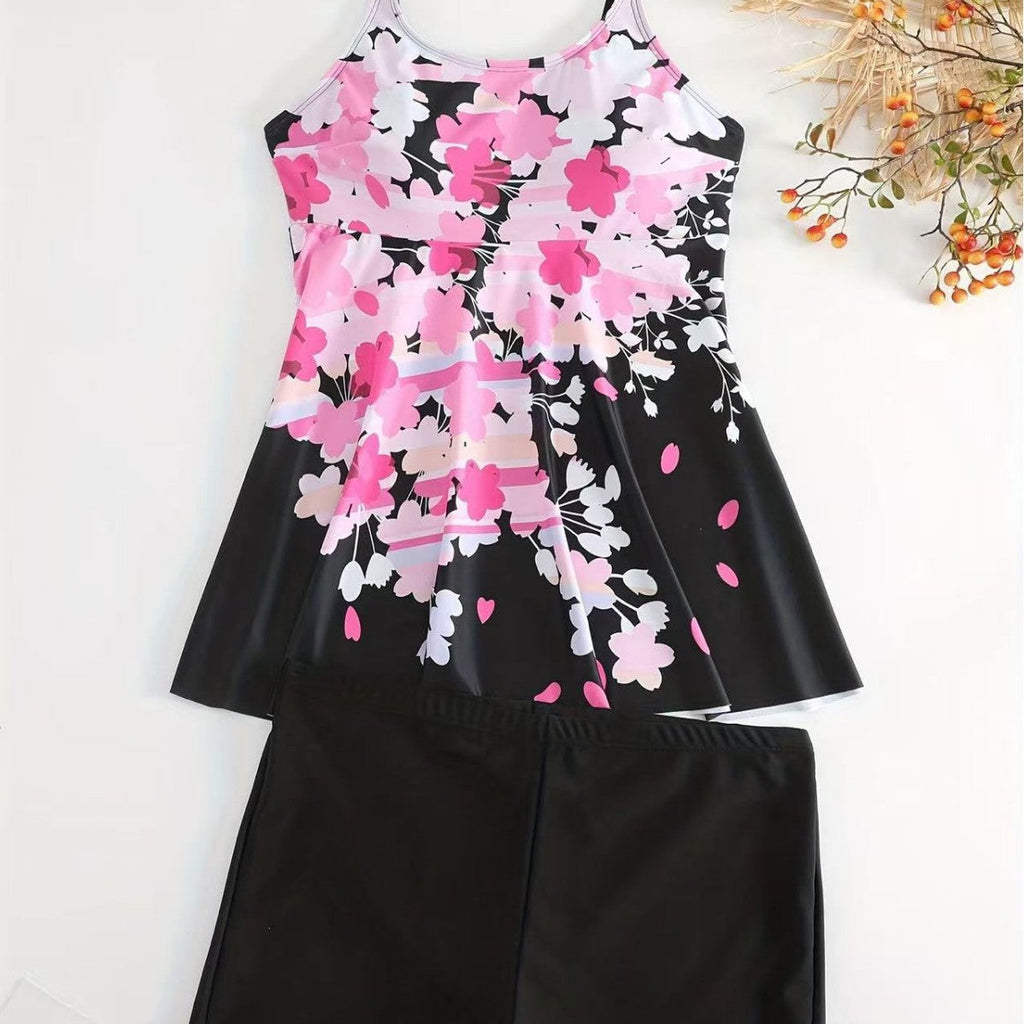 Women's Floral Swim Set with Shorts