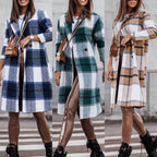 Women's Plaid Oversized Winter Coat
