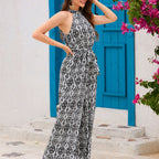 Elegant Jumpsuit with Half Collar