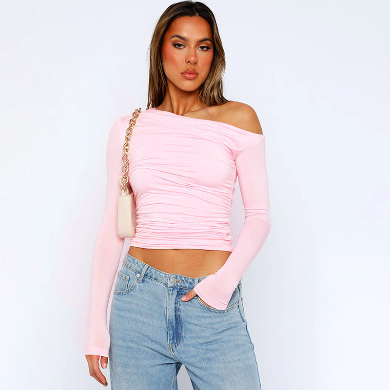 Asymmetrical Long-Sleeve Top