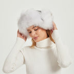 Fluffy Winter Hat with Animal Ears and Voluminous Design