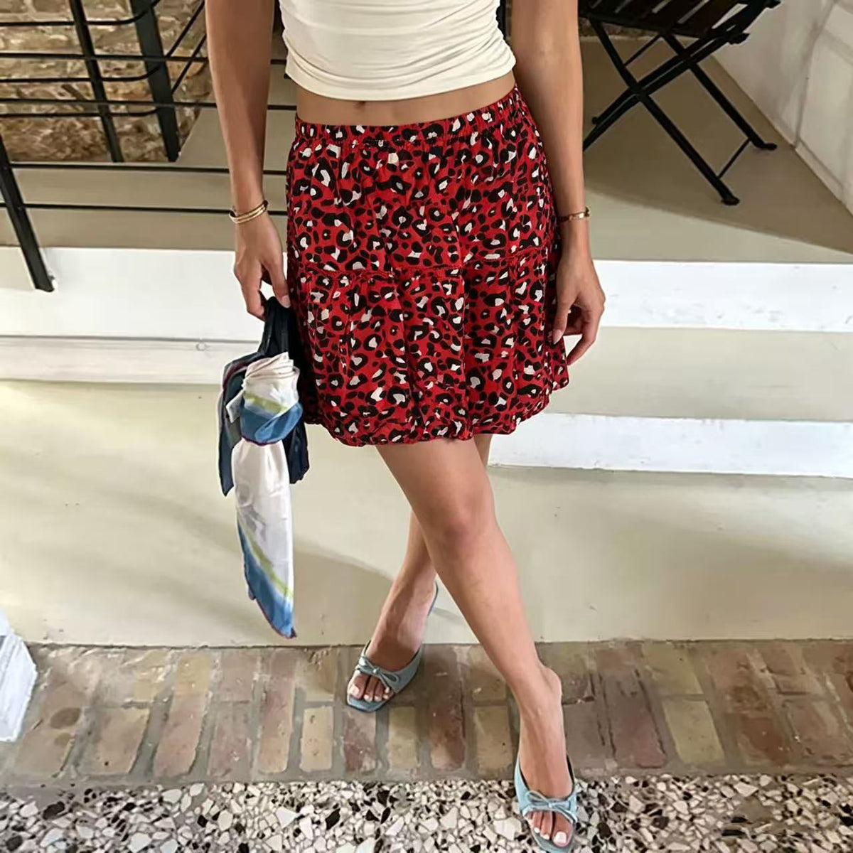 Women's Animal Print Mini Skirt