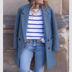 Women's Elegant Warm Double-Breasted Wool Coat