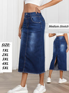 Women's Denim Maxi Skirt