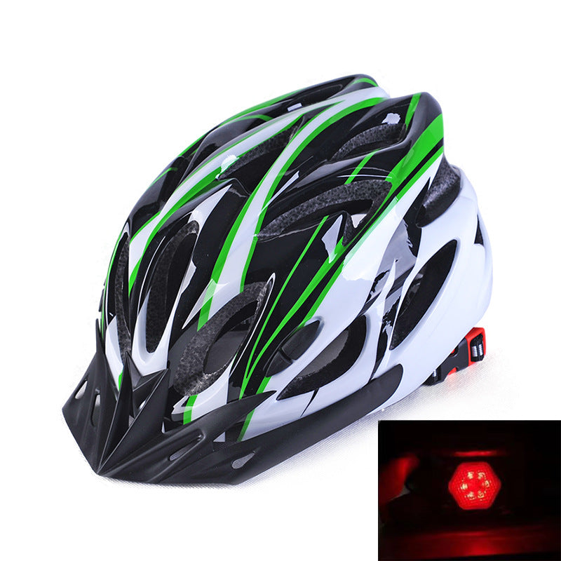 Mountain Bike Helmet with Integrated Safety Light
