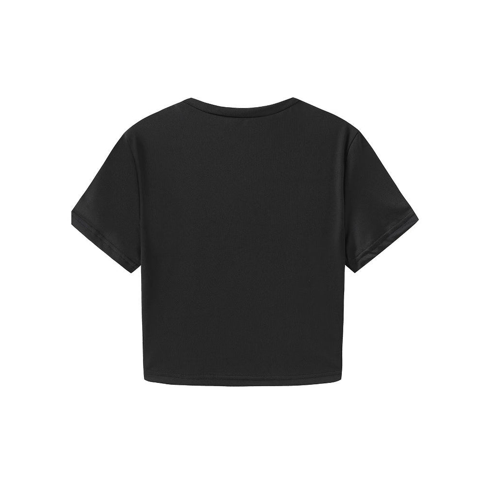 Women's Cherry Print Crop T-Shirt