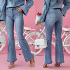 Women's Flared Jeans in Elegant Vintage Style
