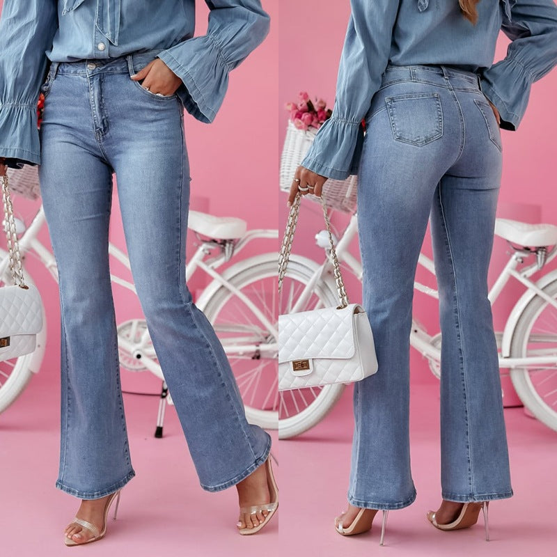 Women's Flared Jeans in Elegant Vintage Style