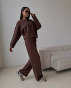 Women's Casual Cardigan and Jogger Set