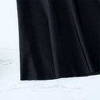 Pleated Skirt with Elastic Waistband