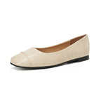 Women's Ballet Flats with Elegant Pleated Design and Comfortable Insole