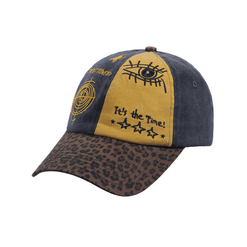 Kalsten Men's Artistic Mixed Fabric Baseball Cap