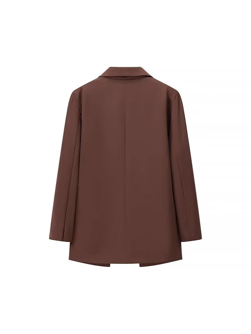 Elegant Oversized Double-Breasted Blazer