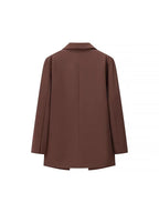 Elegant Oversized Double-Breasted Blazer