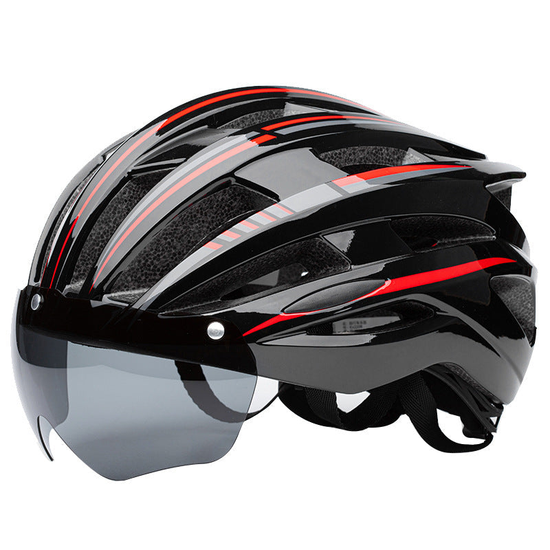 Bicycle Helmet with Integrated Visor and Innovative Ventilation System