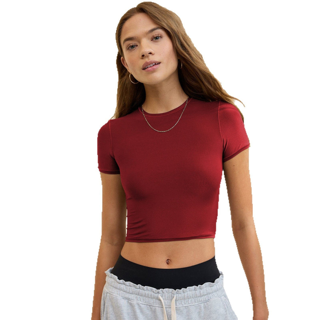 Women's Crop T-Shirt with Figure-Hugging Cut
